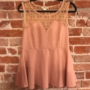 Beautiful Lace peplum too